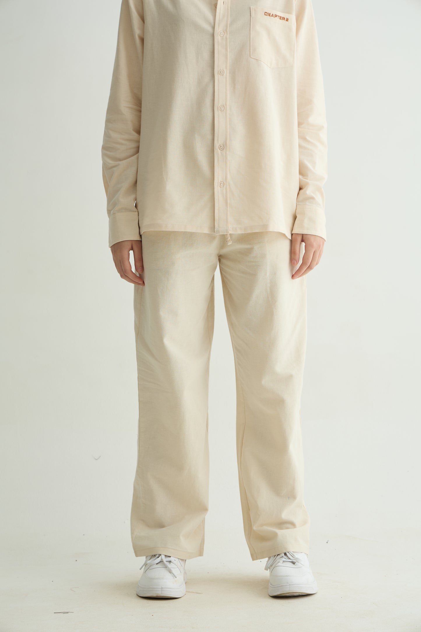 Chapter2Drip Off-White linen-cotton co-ord set — view 5