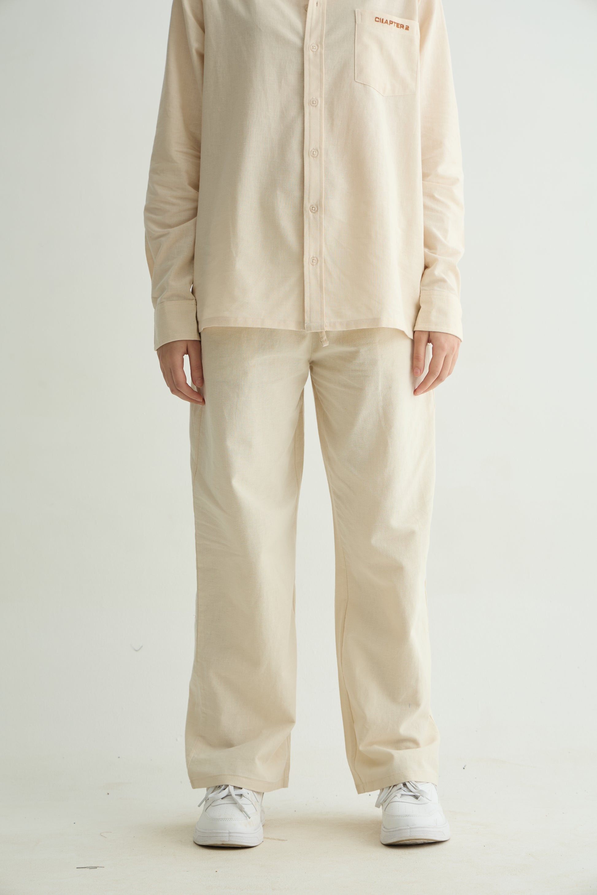 Chapter2Drip Off-White linen-cotton co-ord set — view 5
