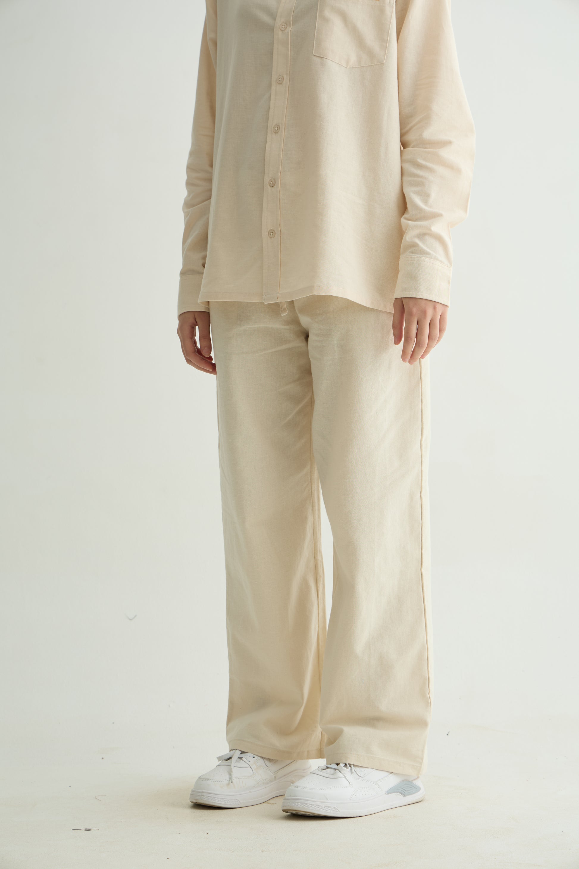 Chapter2Drip Off-White linen-cotton co-ord set — view 6