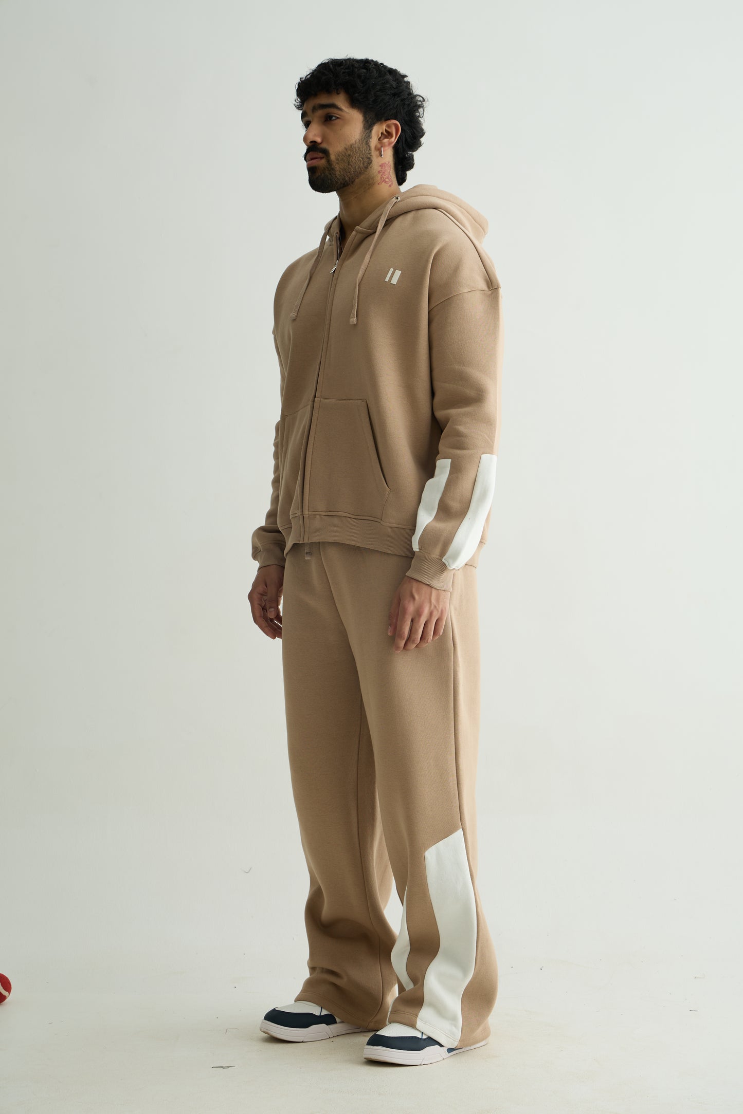 Chapter2Drip Dusty Coffee everyday zipper hoodie — view 3