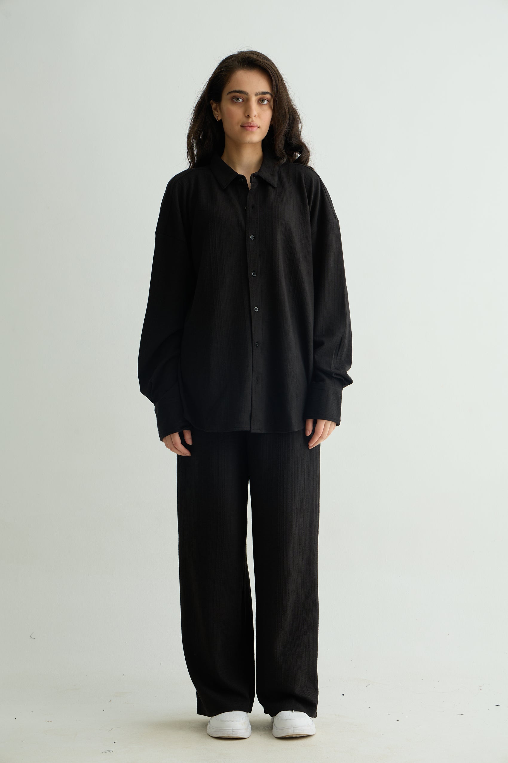 Cross Knit Black Set