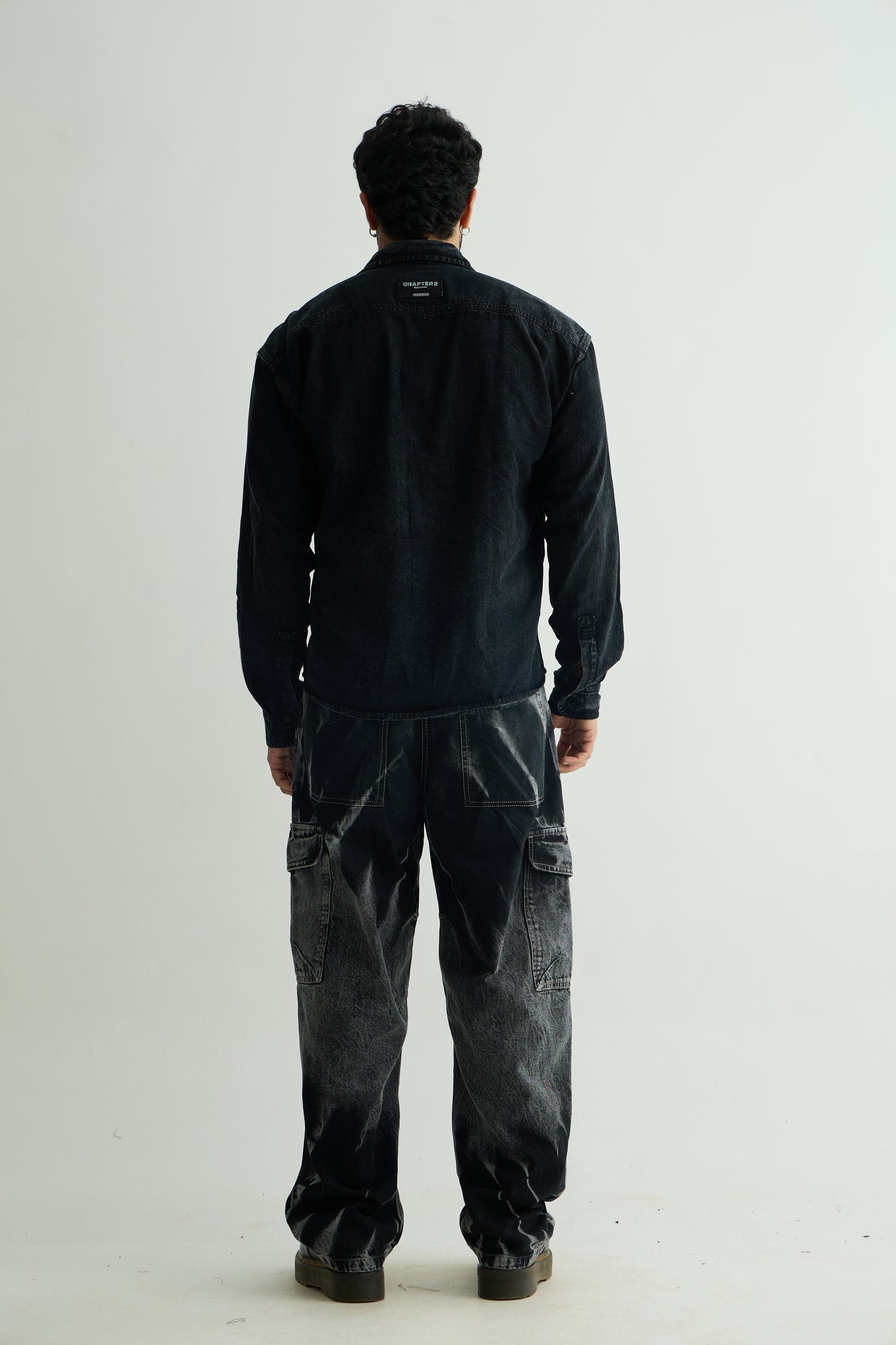 Charcoal Washed Denim Shirt