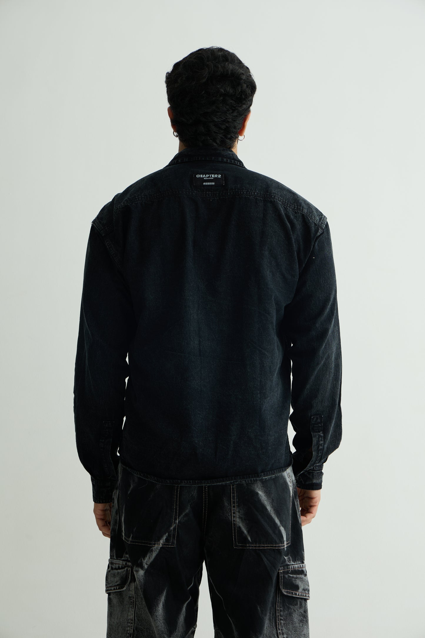 Charcoal Washed Denim Shirt