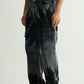 Black Fade Utility Cargos