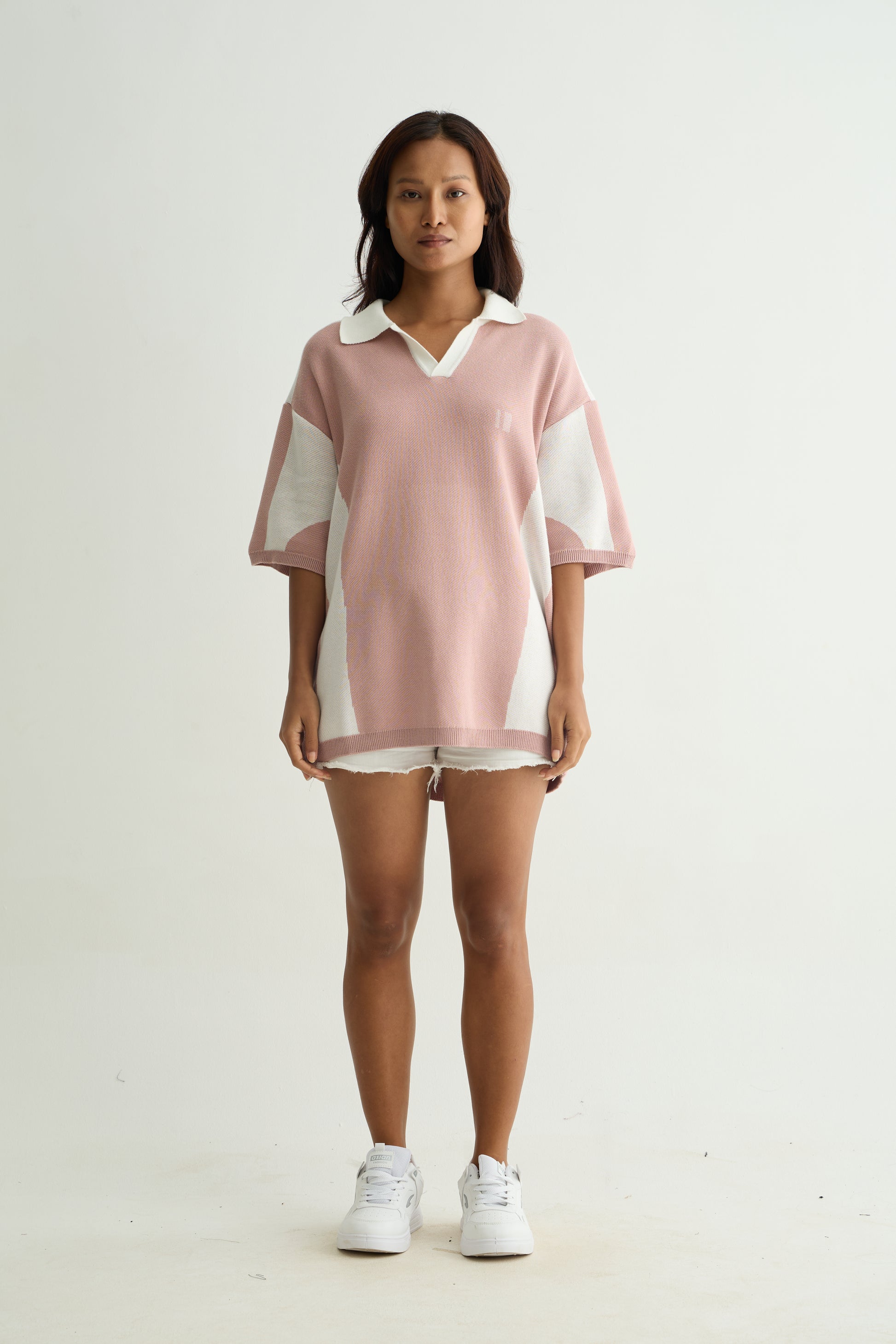 Chapter2Drip Mauve knit polo — view 2