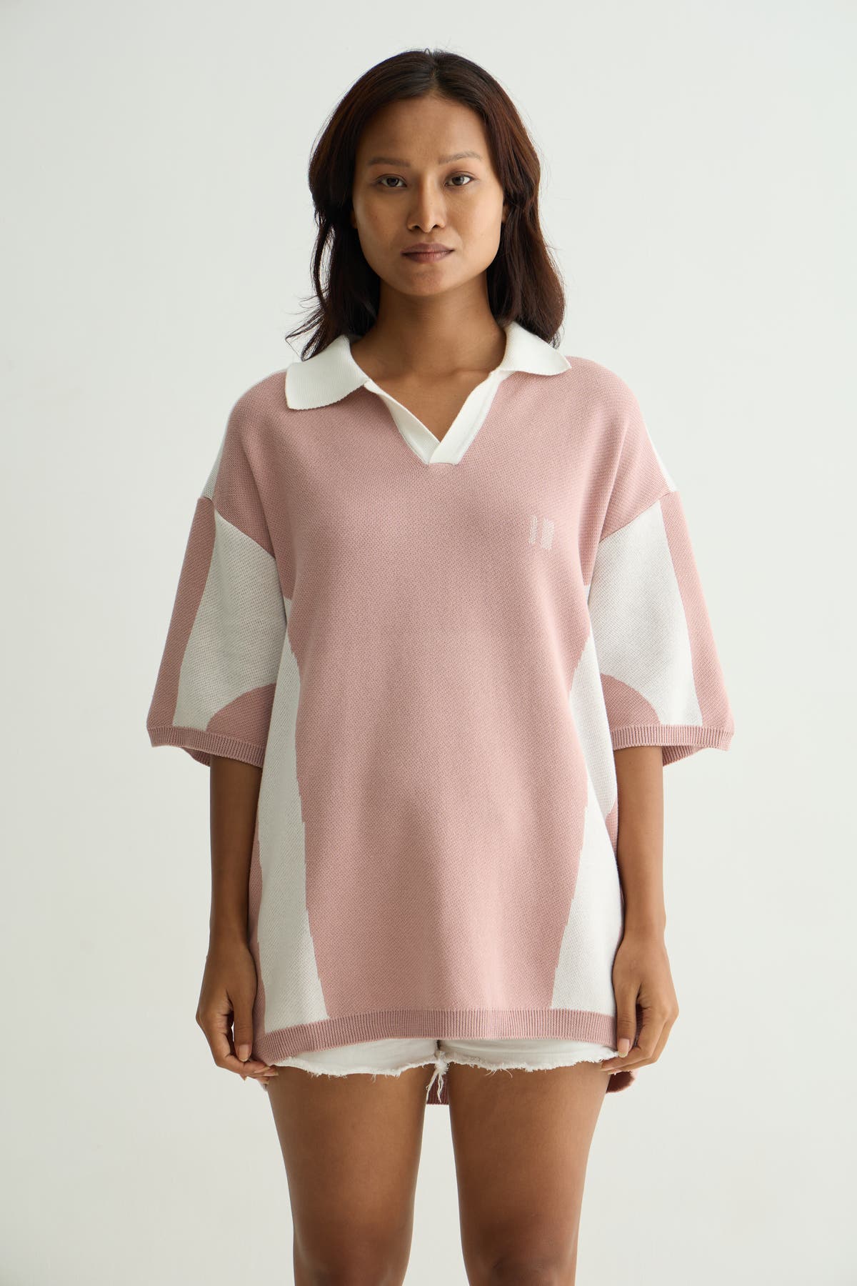 Chapter2Drip Mauve knit polo