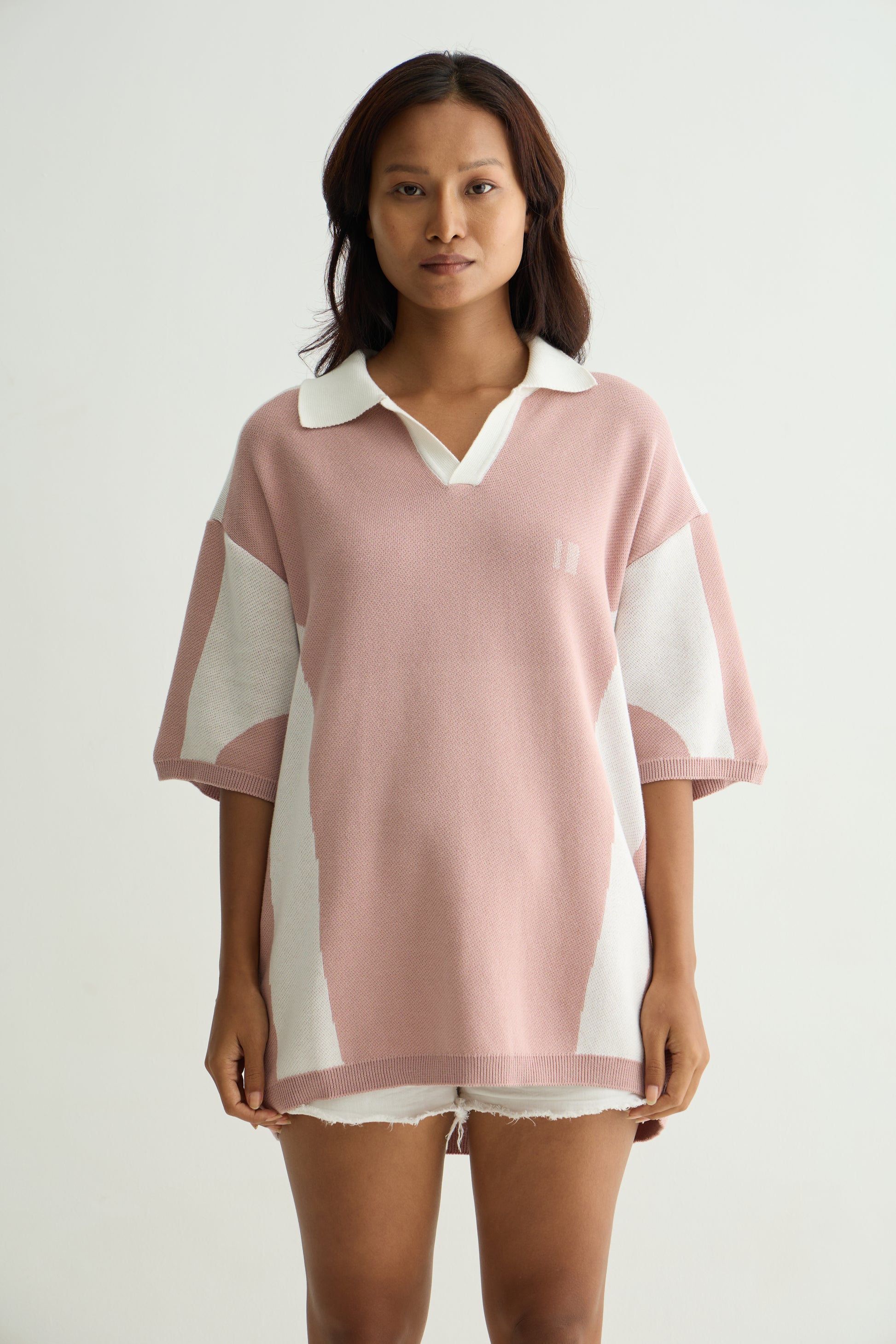 Chapter2Drip Mauve knit polo