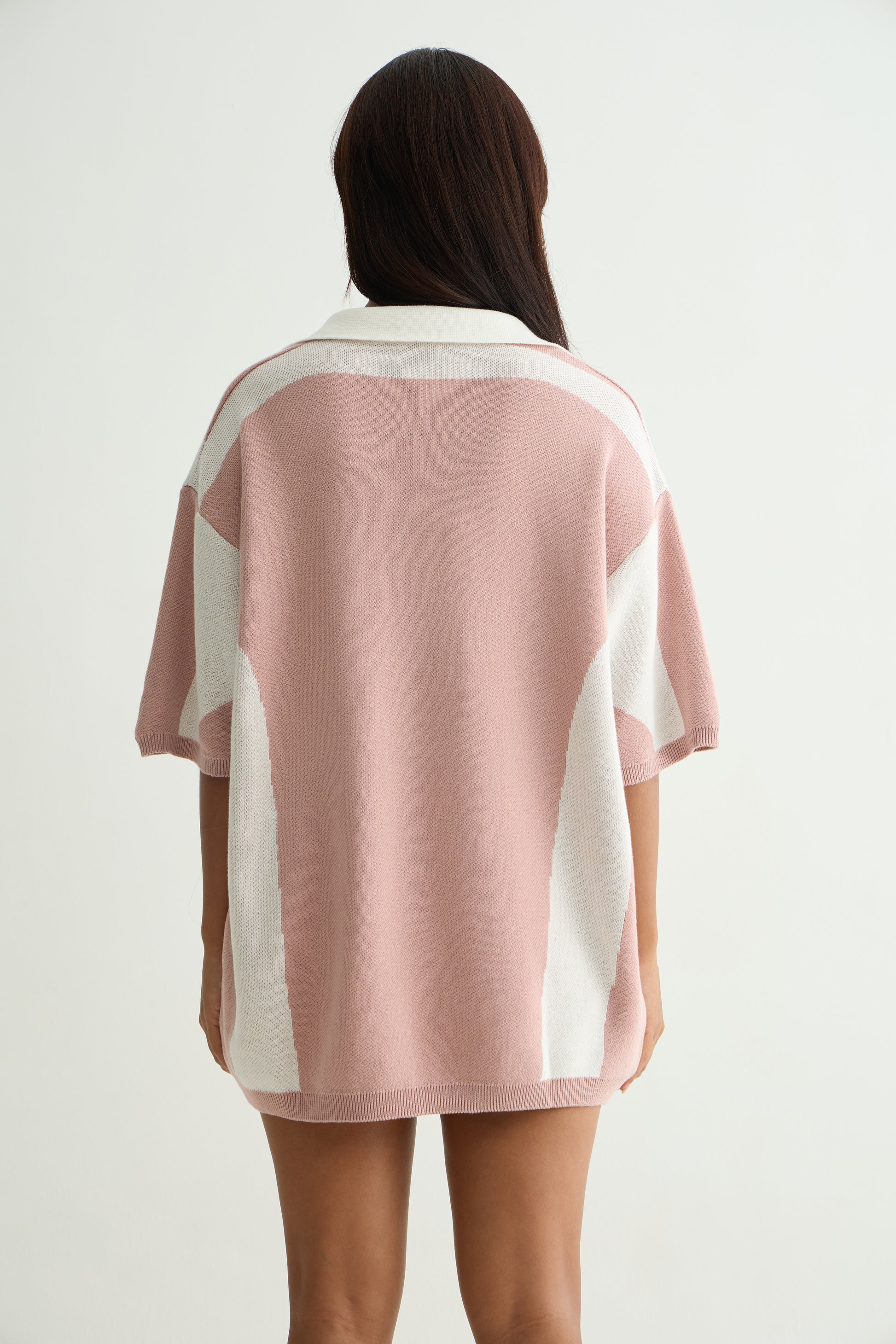 Chapter2Drip Mauve knit polo — view 5