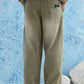 Olive Washed Denim Joggers