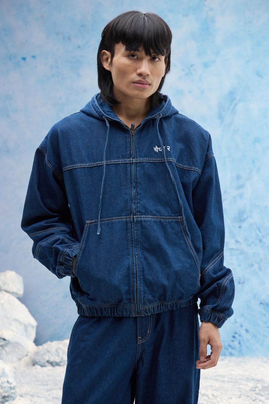 Indigo Denim Hoodie