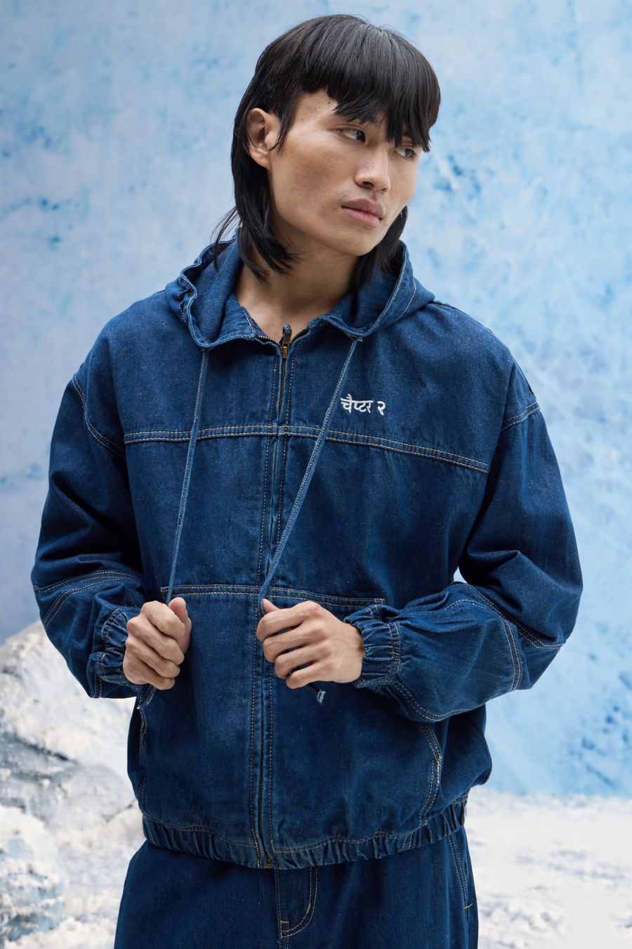 Indigo Denim Hoodie