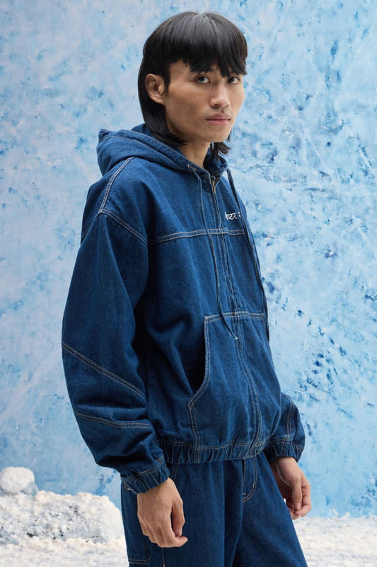 Indigo Denim Hoodie