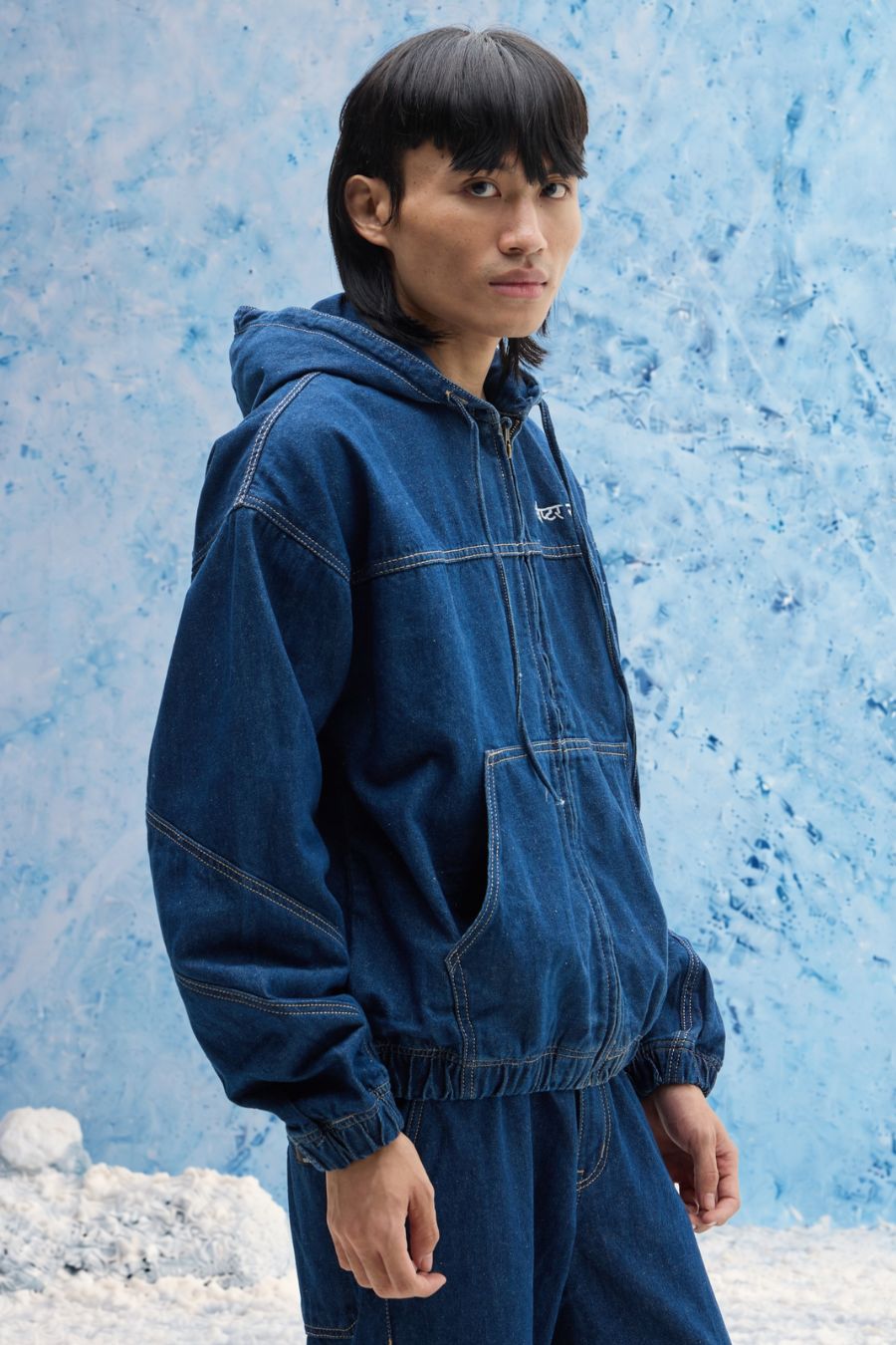 Indigo Denim Hoodie