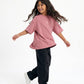 Dusty Pink Solid T-Shirt Jr