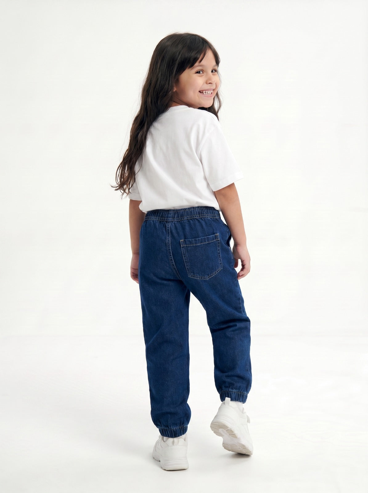 Indigo Denim Joggers Jr