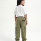 Olive Wash Denim Joggers Jr
