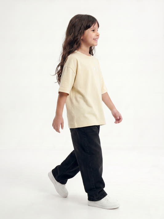 Sand Solid T-Shirt Jr