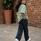 Light Green Solid T-Shirt Jr