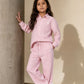 Baby Pink Linen Set Jr