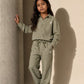 Olive Linen Set Jr