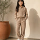 Mocha Brown Linen Set Jr