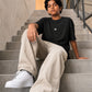 Black Solid T-Shirt Jr