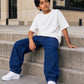 Indigo Denim Joggers Jr