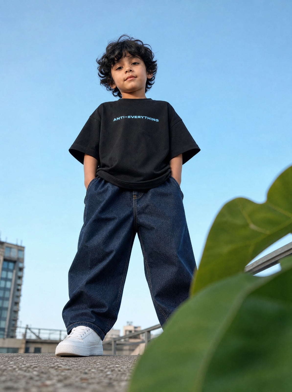 Black Anti Everything T-Shirt Jr