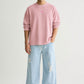 Baby Pink Full Sleeve Waffle T-shirt