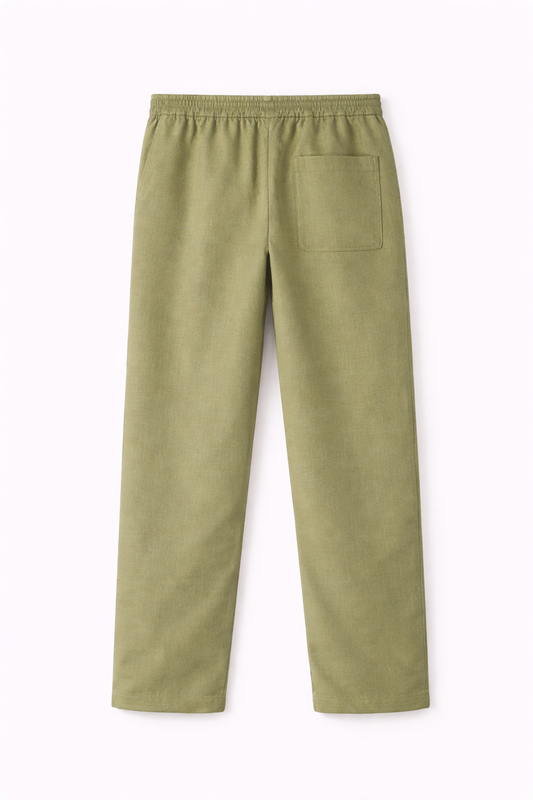 Olive Linen Pants Jr