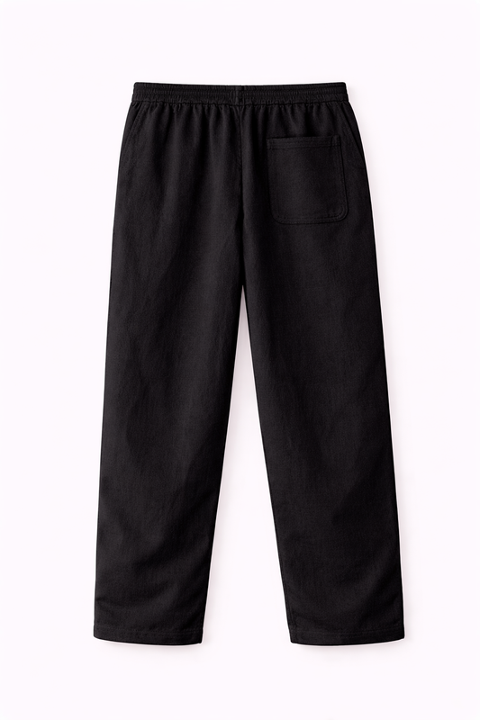 Black Linen Pants Jr