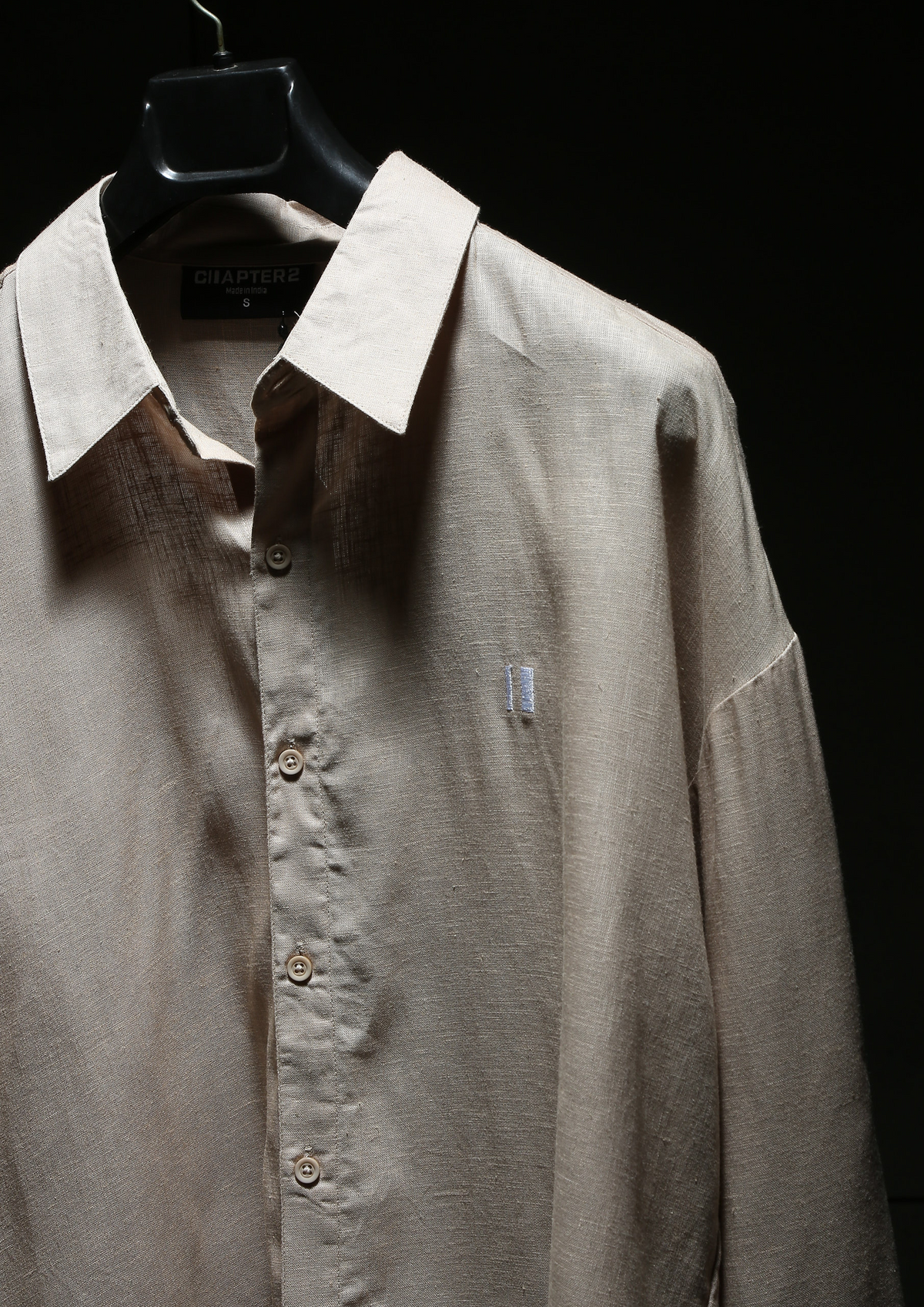 Chapter2Drip Beige linen shirt