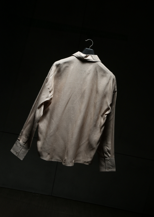 Chapter2Drip Beige linen shirt — view 2