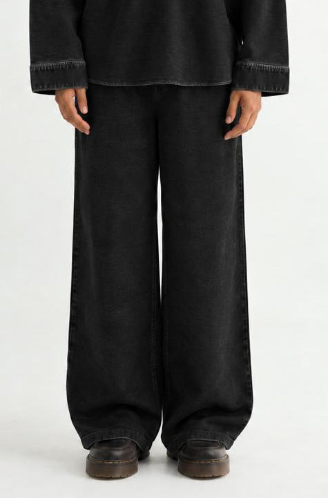 Black Denim Pant - Front