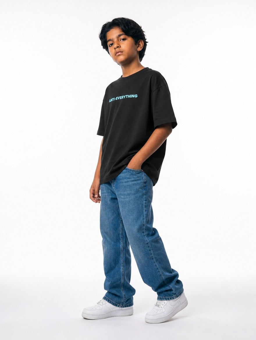 Black Indifferent T-Shirt Jr