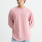 Baby Pink Full Sleeve Waffle T-shirt