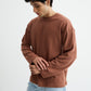Mocha Brown Full Sleeve Waffle T-shirt