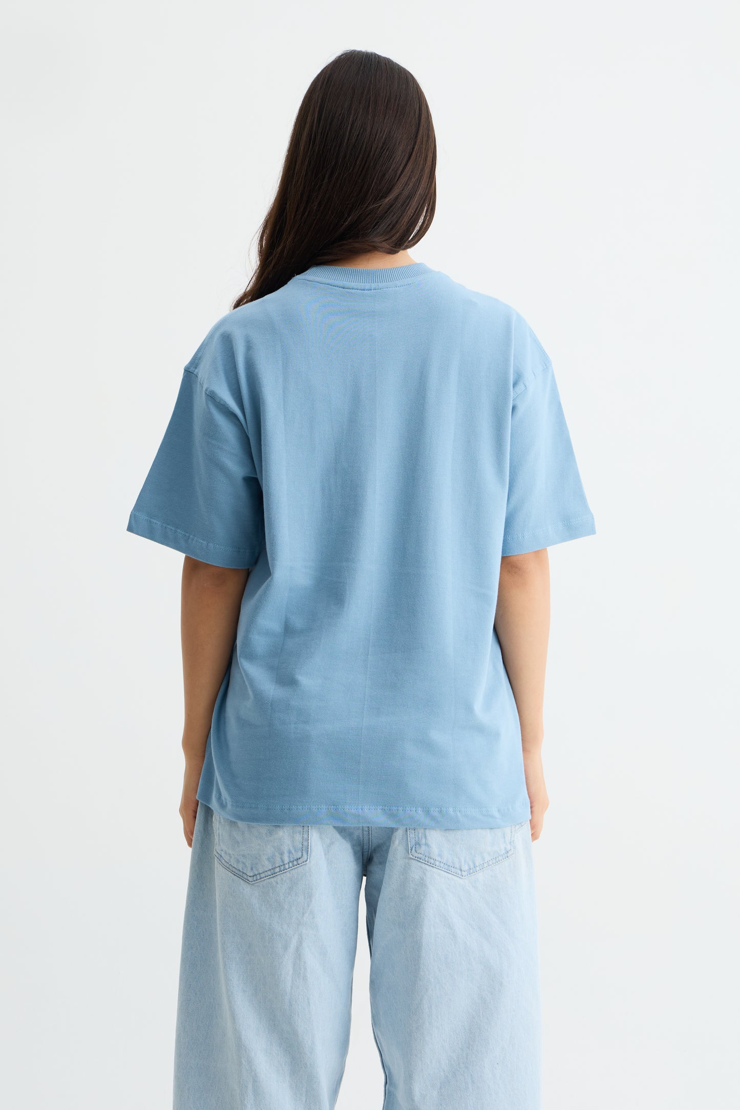 Dusty Blue Solid T-shirt