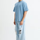 Dusty Blue Solid T-shirt