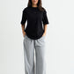 Grey Melange Baggy Joggers
