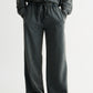 Olive Washed Cotton Viscose Pant