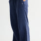 Navy Washed Gauze Cotton Pant