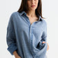 Light Blue Washed Gauze Shirt