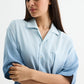 Blue Ombre Half  Sleeve Shirt