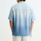 Blue Ombre Half  Sleeve Shirt
