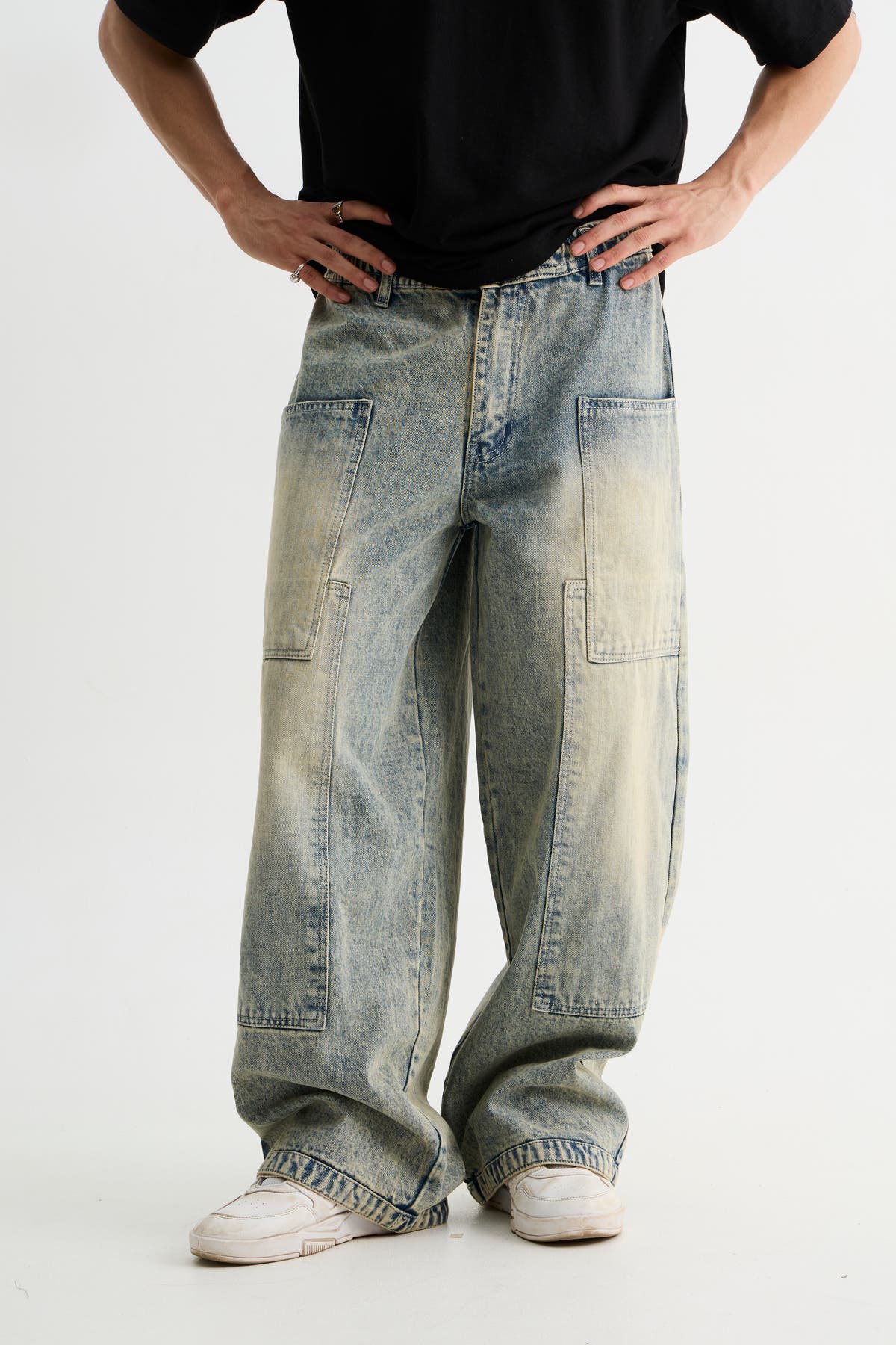 Light Wash Panel Denim