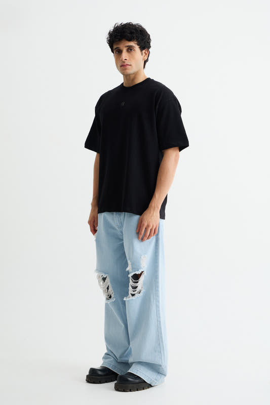 Black Solid T-Shirt