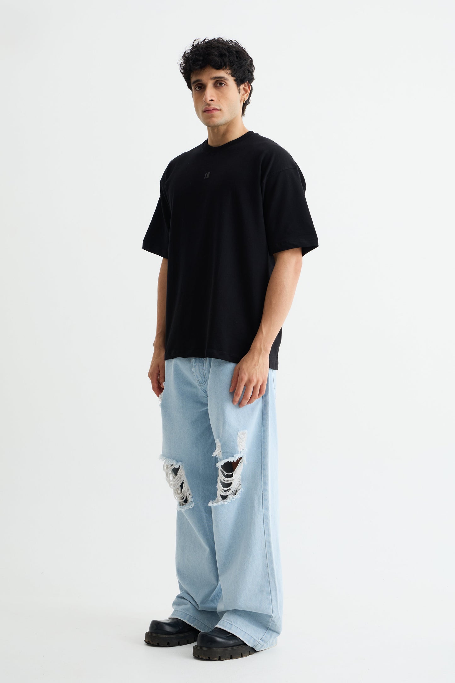 Black Solid T-Shirt