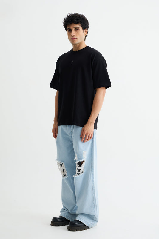 Black Solid T-Shirt