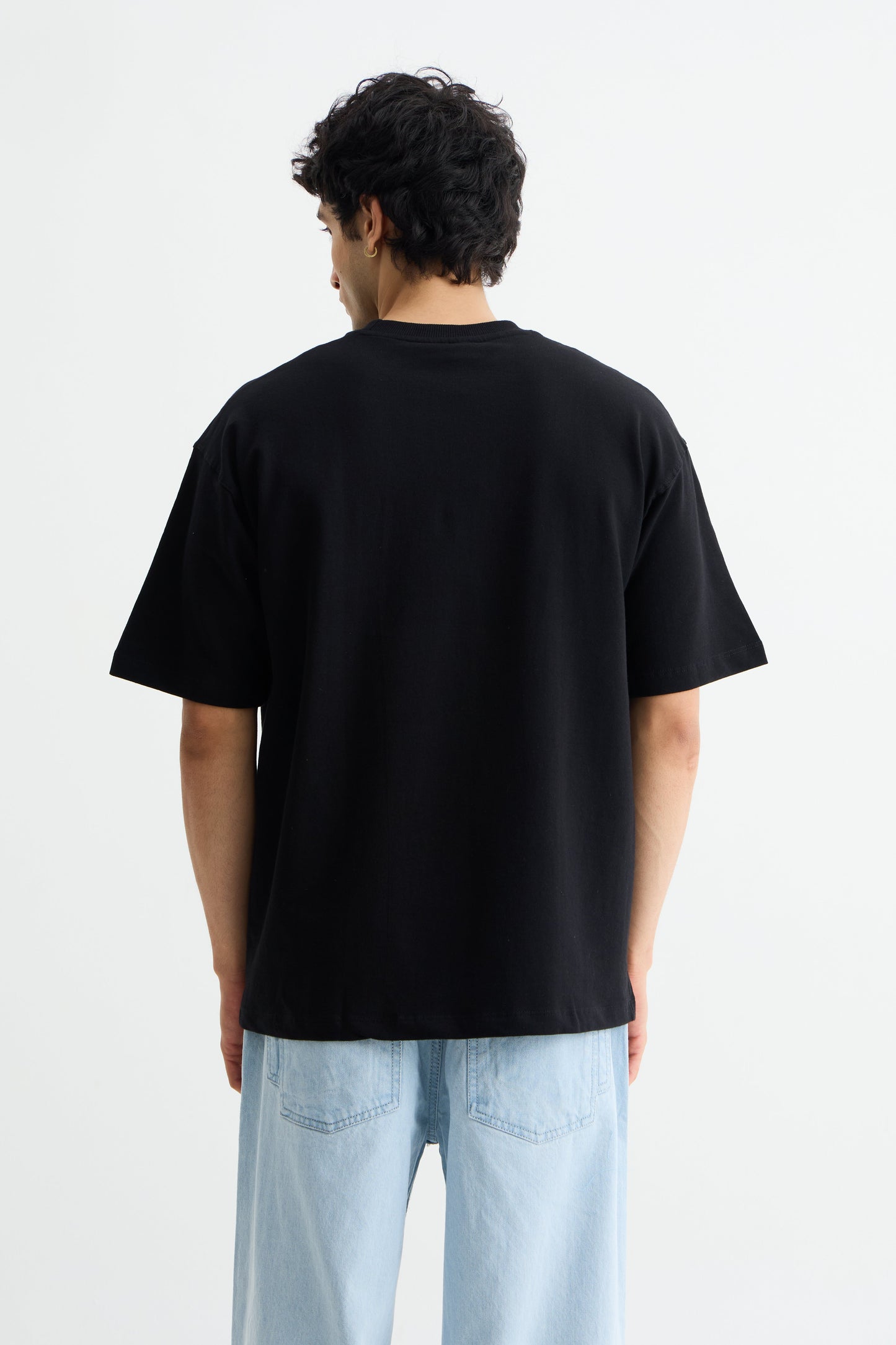 Black Solid T-Shirt